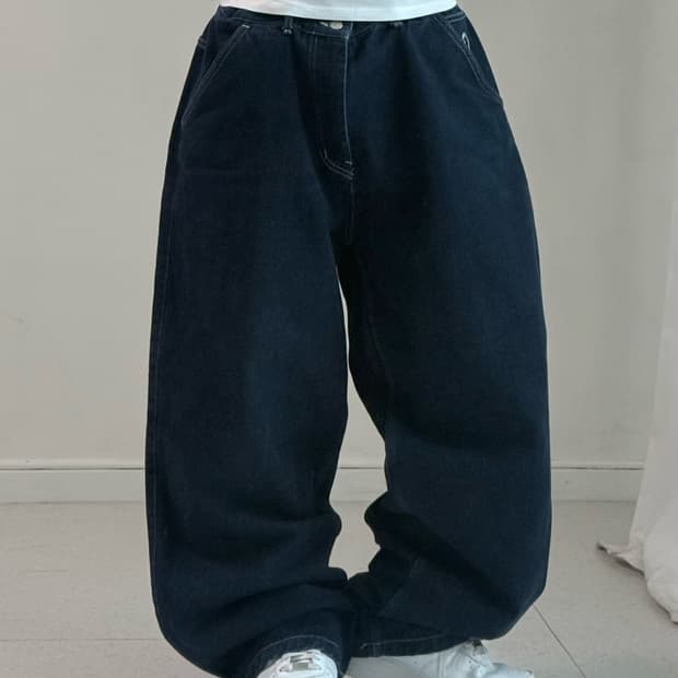 위캔더스 와이드 데님팬츠