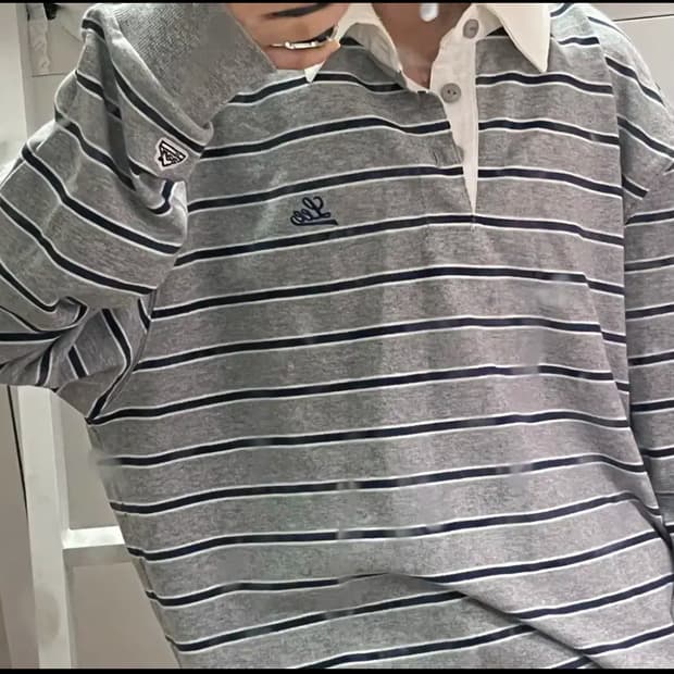 Lee 맨투맨 카라 티셔츠 스트링 판매 교환