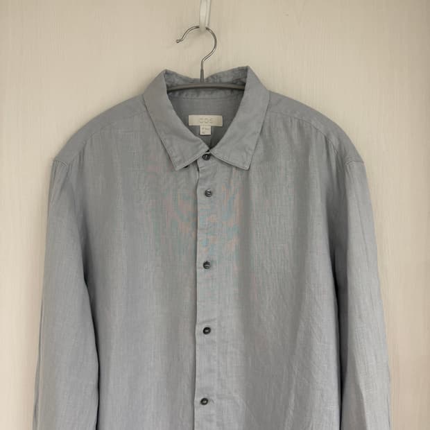 COS 코스 남성 린넨셔츠 블루그레이 EUR41