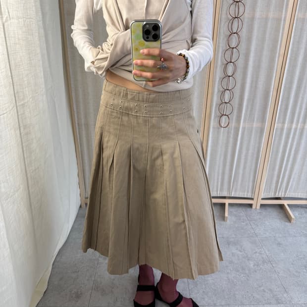 Sonia Rykiel 스터드 플리츠 스커트