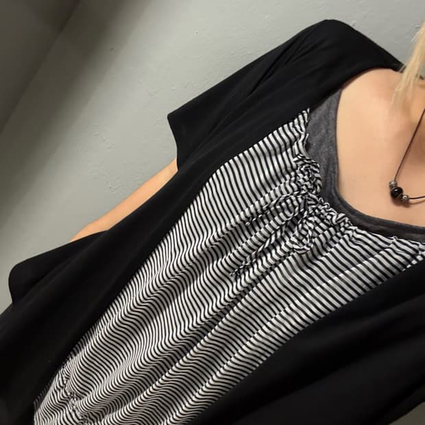3-layered detail cardigan top 
