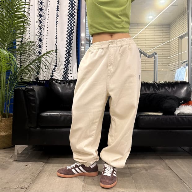 Vintage 조거 팬츠 화이트