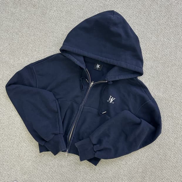 S 우알롱 시그니처 크롭 후드집업 0429D