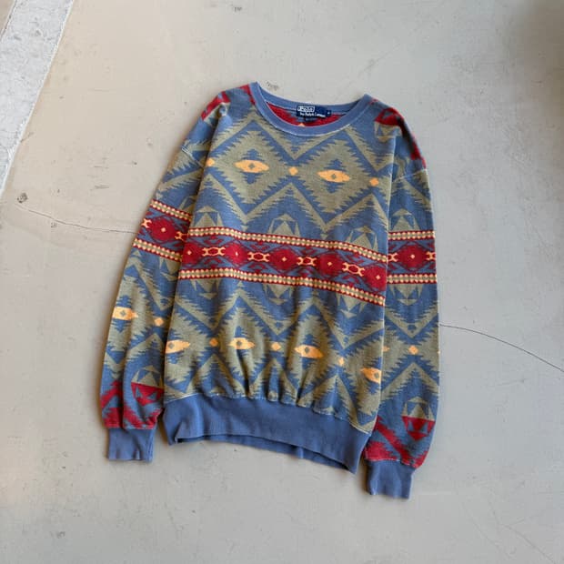 폴로 랄프로렌 아즈텍 인디안 스웻셔츠