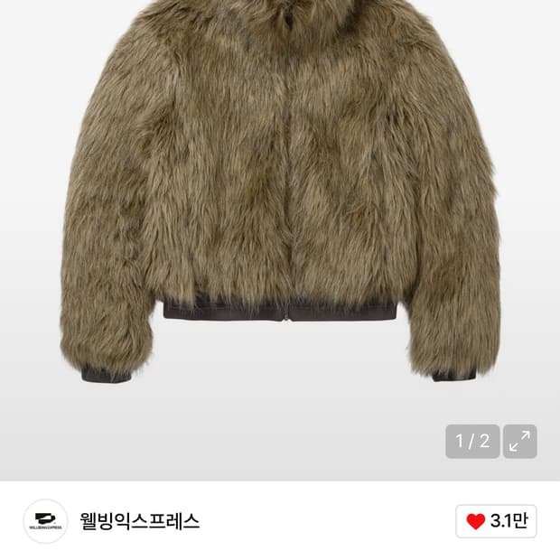 웰빙익스프레스 퍼자켓 m 사이즈