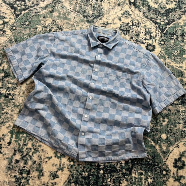 프리즘웍스 CHECKERBOARD 데님 HALF SHIRT(L)