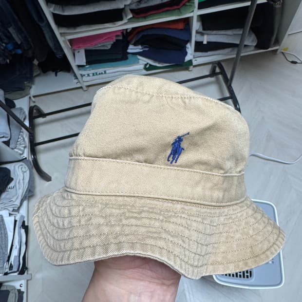 폴로 랄프로렌 베이지 L/XL 버킷햇