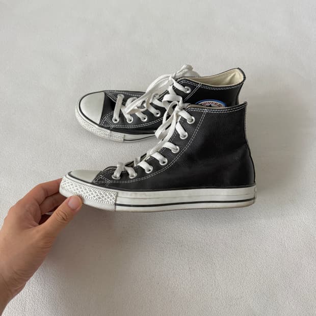[240]컨버스(Converse) 레더 하이탑