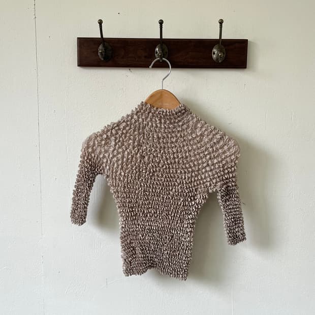 Japan vtg 플리츠 탑