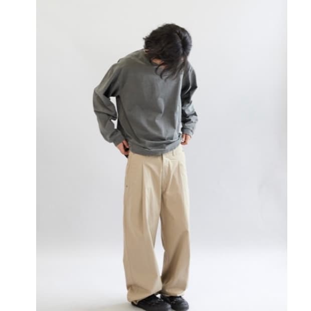 해칭룸 딥플리츠 트라우저 v2 베이지 4사이즈