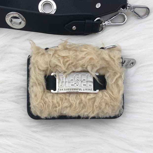 diesel fur wallet bag