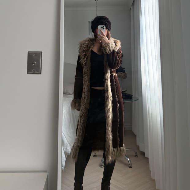 Dkny 페니레인 퍼 코트 fur coat
