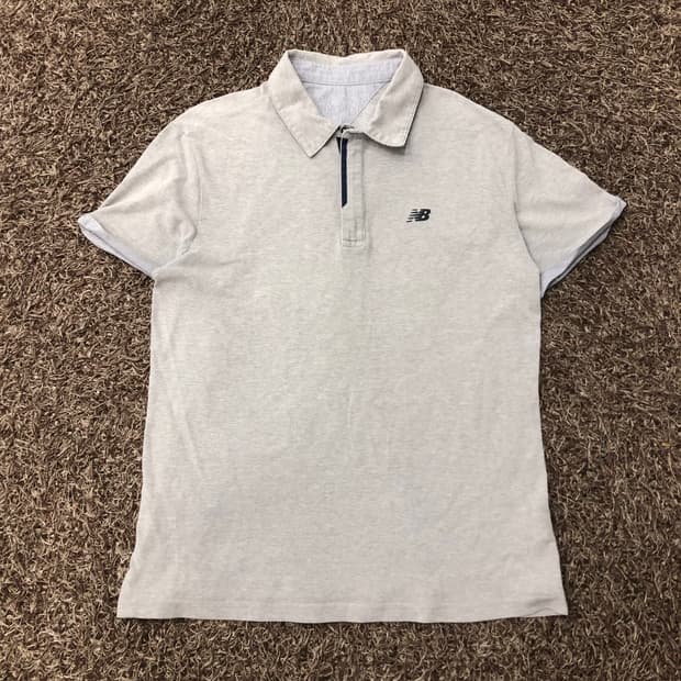 110 뉴발란스 반집업 카라 반팔 티셔츠