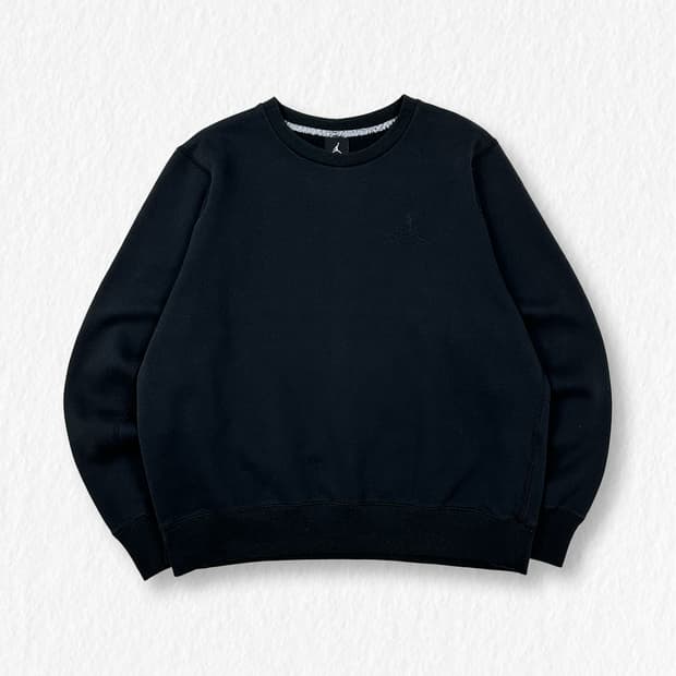 조던 기모 맨투맨 블랙