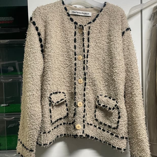 더오픈프로덕트 니트 가디건
