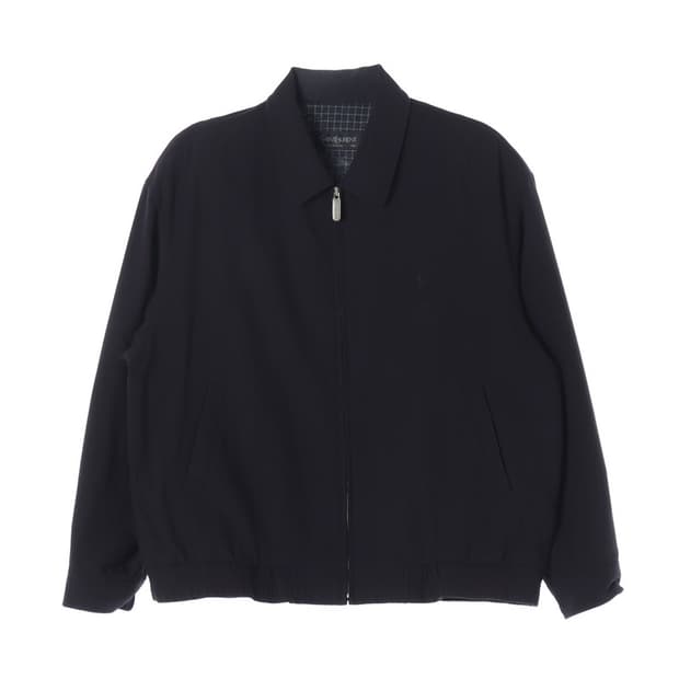 입생로랑 로고 자수 빈티지 블루종 XL