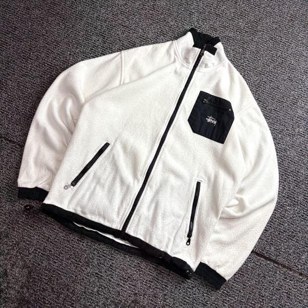 00s 스투시 올드스툴 쉐르파 플리스 자켓 3183