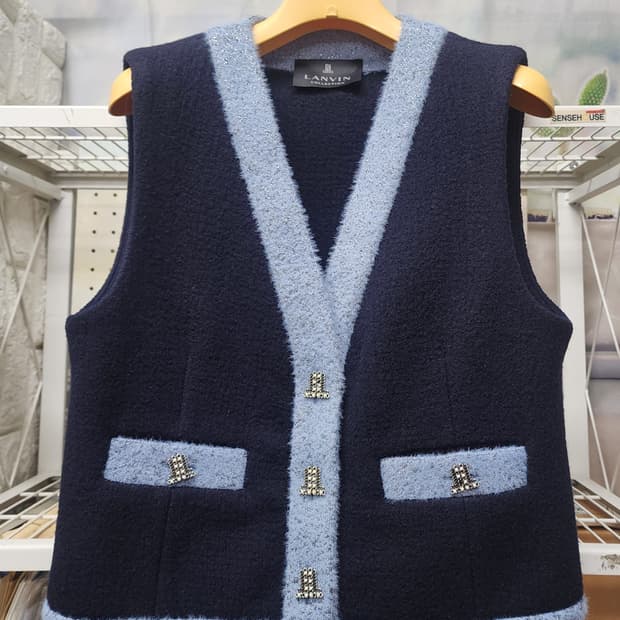 랑방 여성겨울조끼 66 울 컬러 라인 베스트 WM05