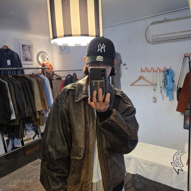 아비렉스 A-2 미군 항공 가죽자켓 (에이징 레더)  미군