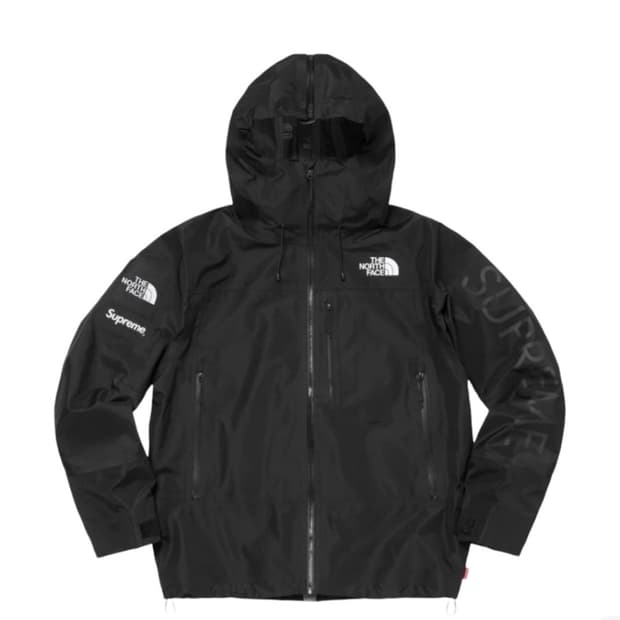 슈프림x노스페이스 스플릿 테이프드 심 쉘 자켓 블랙 24ss