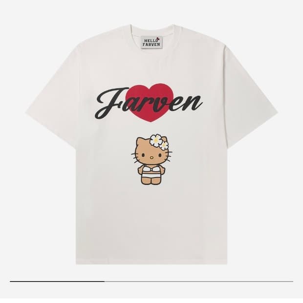 파르벵 테닝키티 반팔티(farven tanning kitty)