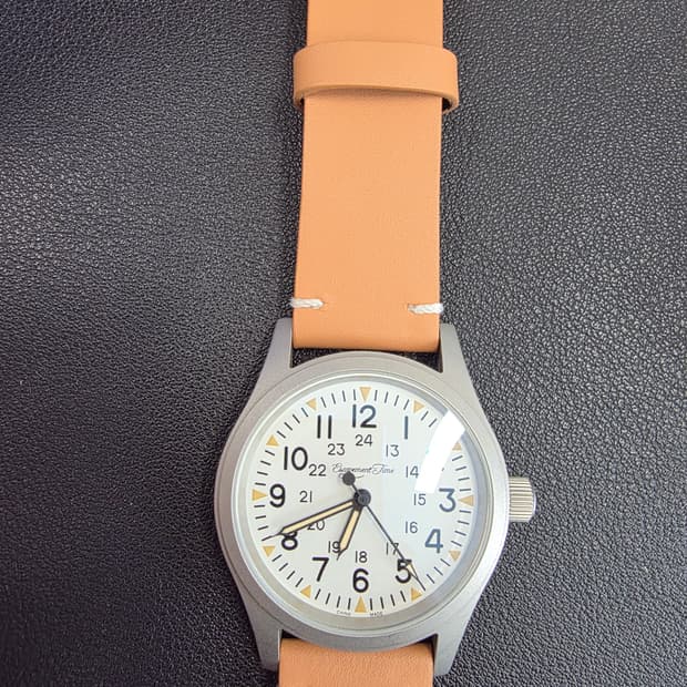 필드워치 풀구성 (가죽+러버 스트랩)