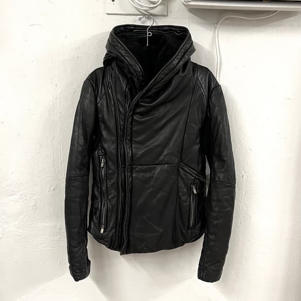 BAJRA 바즈라 2011 FW 레더 김프 후드 자켓