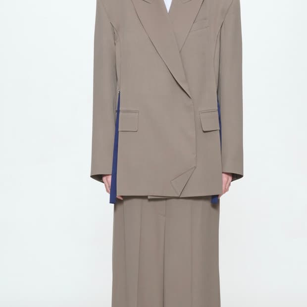 새상품) PUSHBUTTON 푸시버튼 슬릿 디테일 자켓