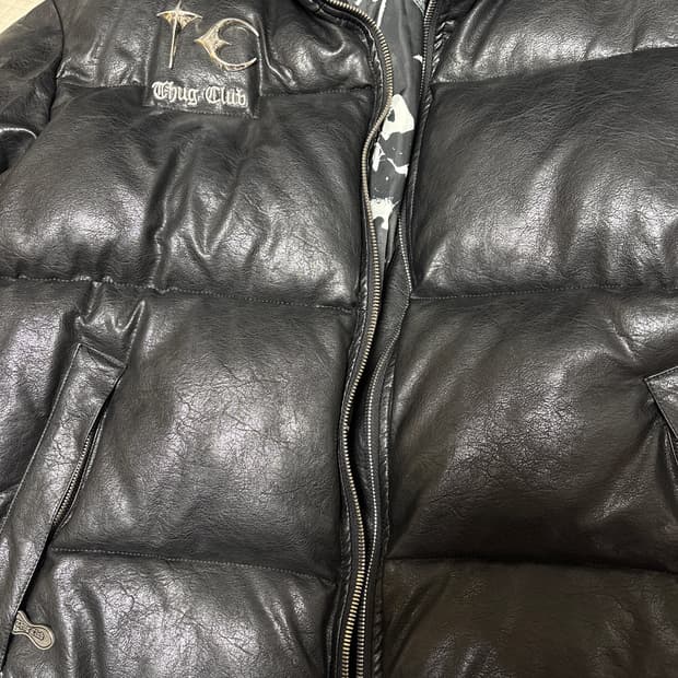 떠그클럽 레더 패딩 3사이즈