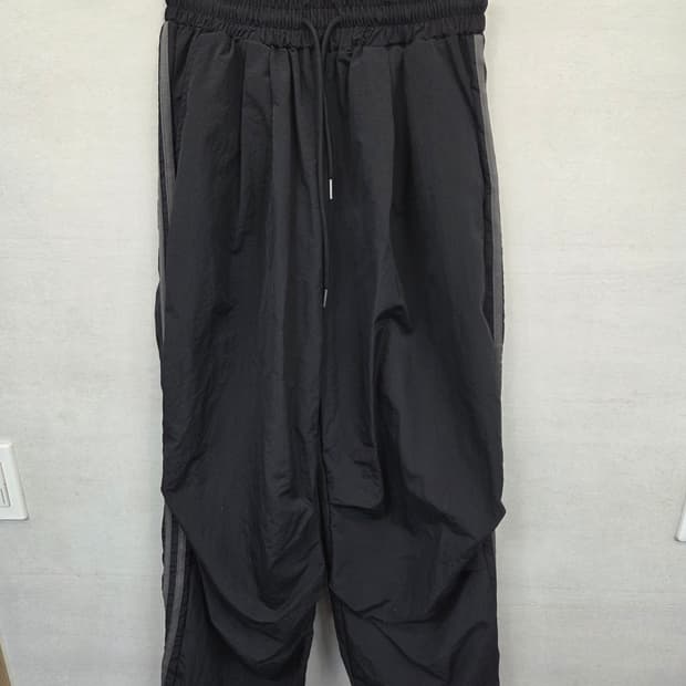 더 크랩 이선 나일론 와이드 스트링팬츠 s