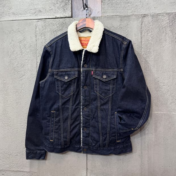 리바이스 딥인디고 쉐르파 트러커 자켓 (M)