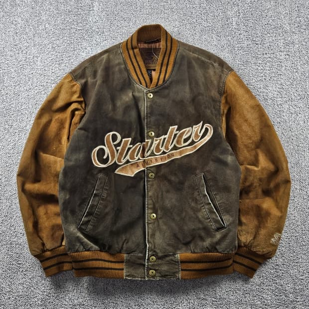 스타터 돈피 스웨이드 스타장 바시티 자켓 ( L ) / 11105