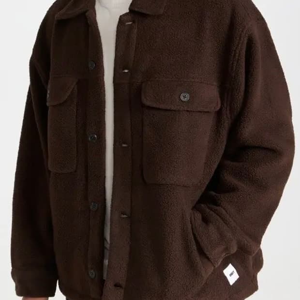 오베이 톰슨 셔츠자켓 M 브라운