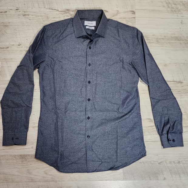 ZIOZIA 지오지아 드레스 셔츠 100~103 정장 남방 멜란지 네이비