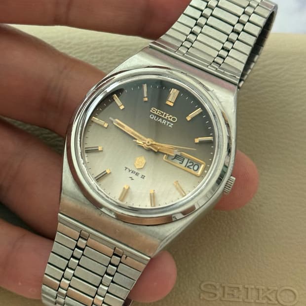 Seiko 세이코 쿼츠 Type II 투톤 그라데이션 1977