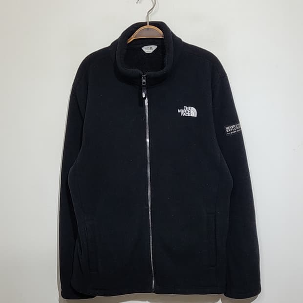 (XL) 노스페이스 플리스 점퍼 블랙 안감털 후리스 자켓 