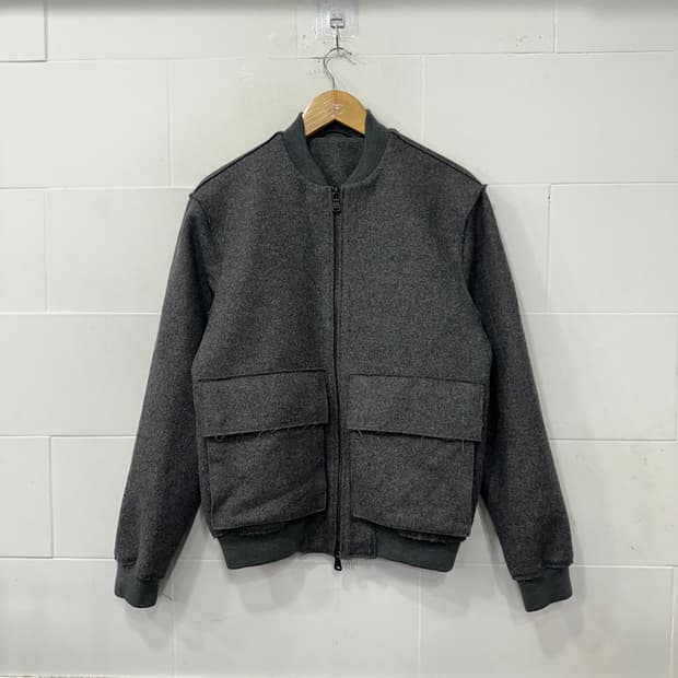 DKNY 울 집업 블루종 자켓