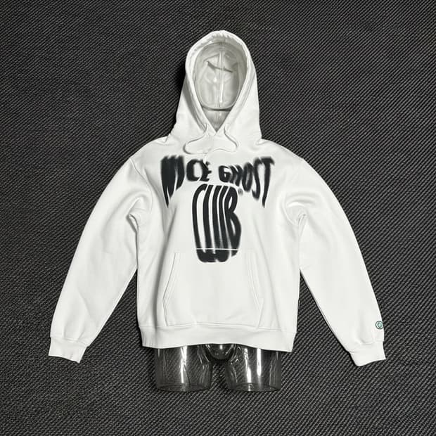 [M] 나이스고스트클럽 화이트 후드티