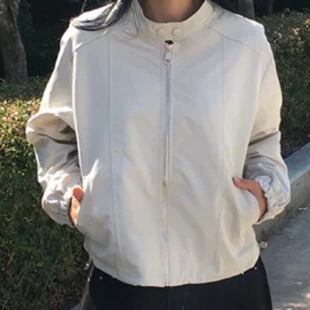 바이커 라이더 자켓 바람막이 집업