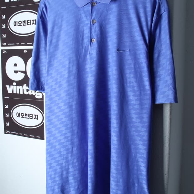 (2XL) 나이키 반팔 카라 티셔츠 빅사이즈 기능성 패턴-H36845