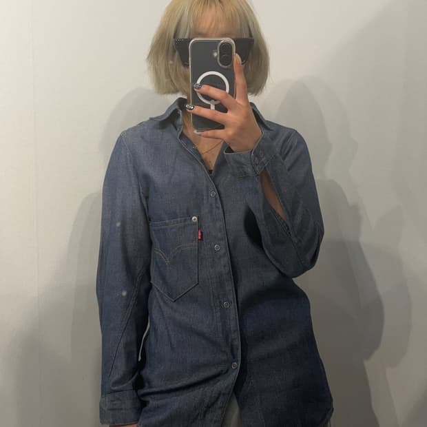 XS 00s 리바이스 엔지니어드 진 데님 셔츠