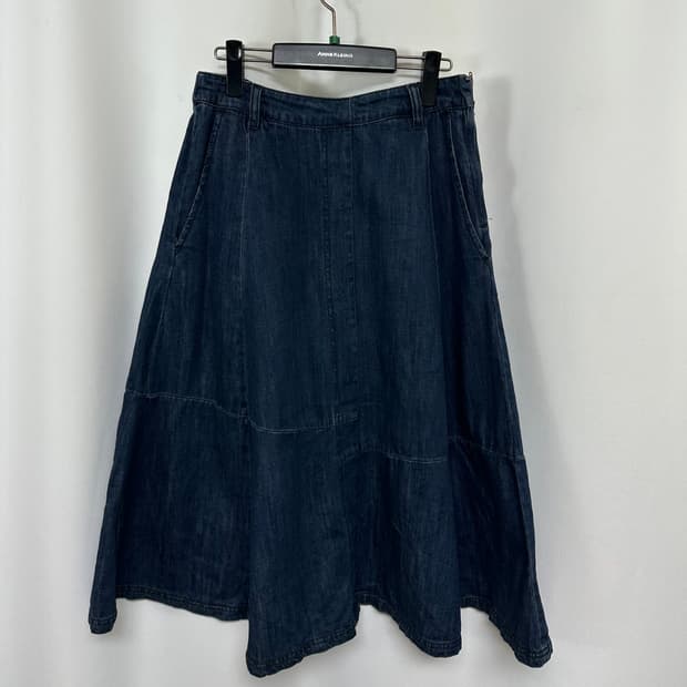   안나수이 여자 면 데님 스커트 치마 구77