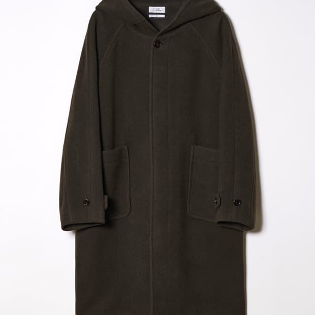 노드아카이브 캐시미어 후드 코트 1사이즈 브라운 