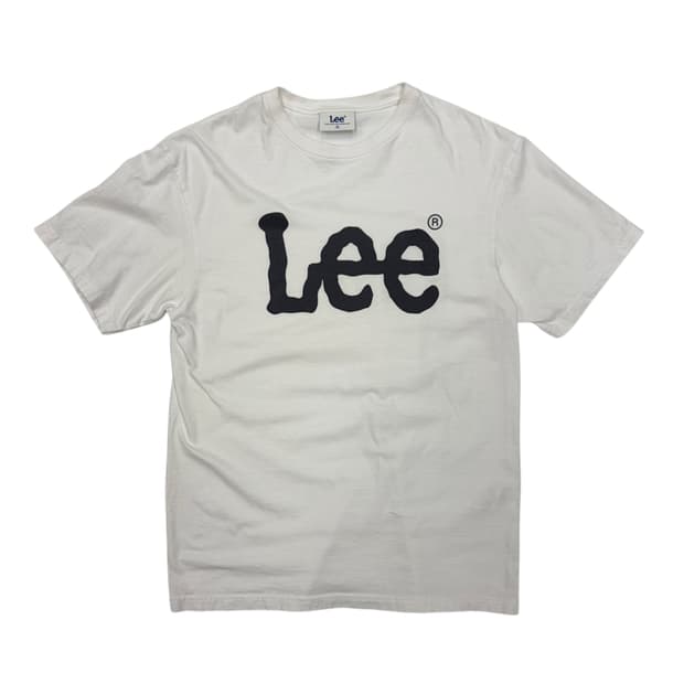 Lee 리 네이비 로고 반팔티 M