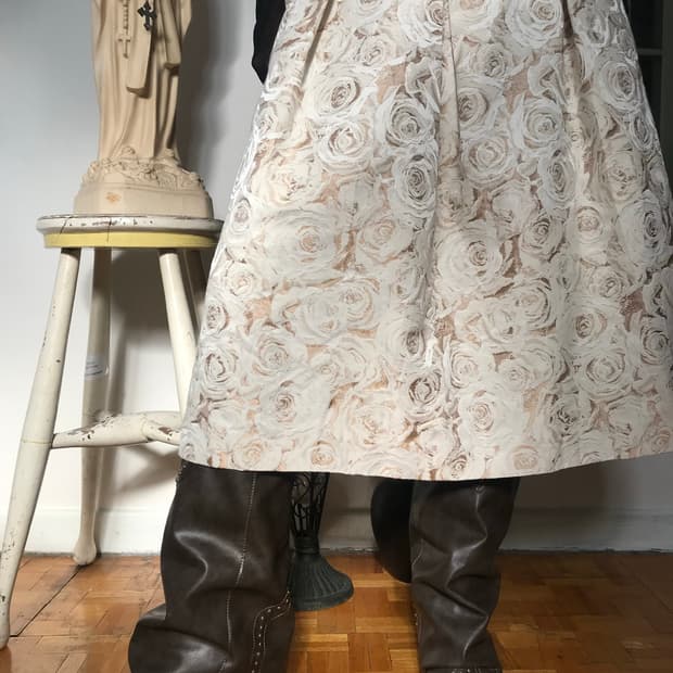 vintage pattern skirt
