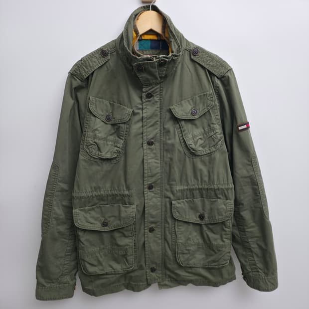 [M] 타미힐피거 카키 야상 자켓