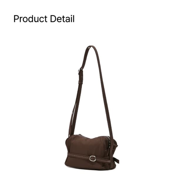 혜키(hyeki) 브라운 데일리 숄더/크로스백