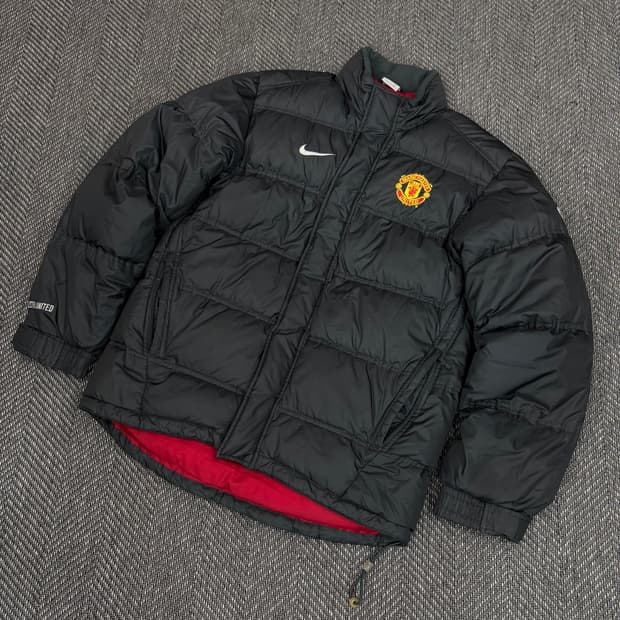 나이키 맨유 검정 패딩