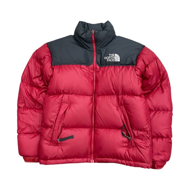 노스페이스 700 눕시 패딩 레드