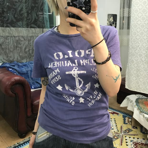 폴로 랄프로렌 여성 프린팅 반팔티 (Z1016)